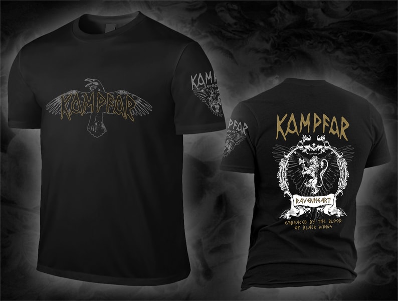 kampfar_ravenheart_black_Shirt